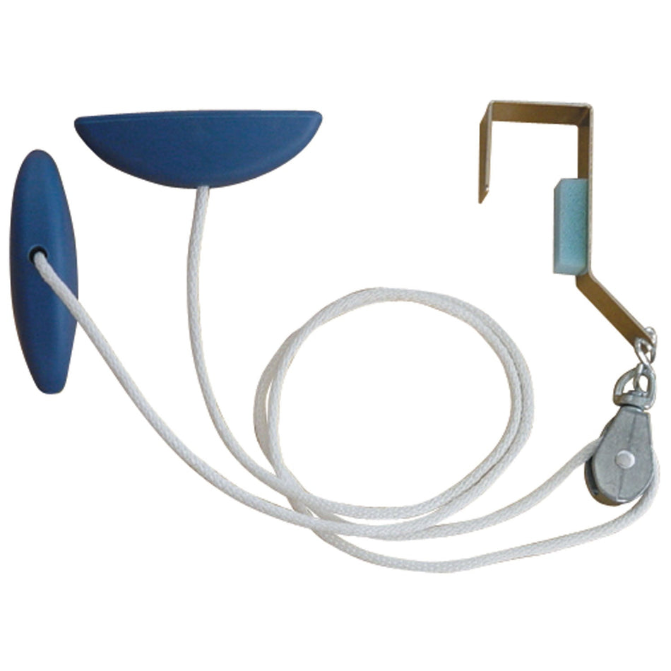 Therapeutic Rangemastertm Overhead Shoulder Pulley with Molded Rubber Handle - Metal Door Bracket