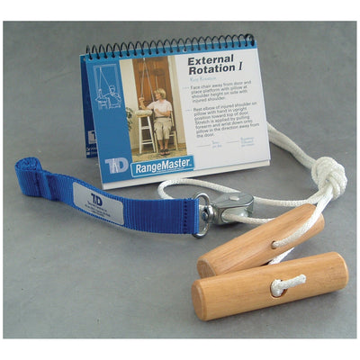 Therapeutic Rangemastertm Overhead Shoulder Pulley with Webbing Door Strap