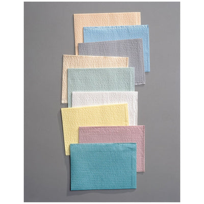 Tidi 3-Ply Tissue/Poly Towel & Bib - 13" x 18" (Towels) - Lavender Variant