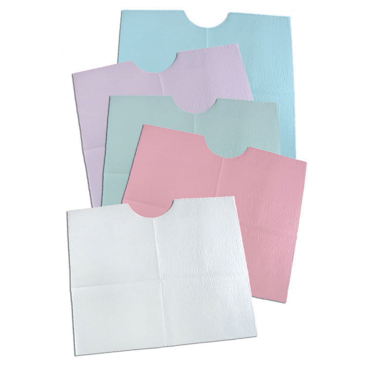 Tidi 3-Ply Tissue/Poly Contour Bib – image 3