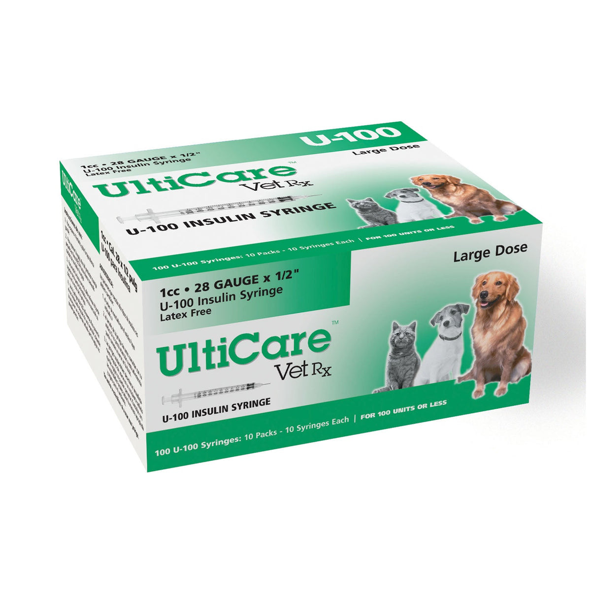 Ultimed Ultricare Vetrx Diabetes Care Insulin Syringes - U-100, 28G – image 2