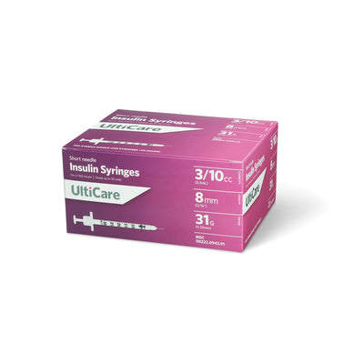 Ultimed Ulticare Insulin Syringes - 3/10CC, 31G X 5/16"