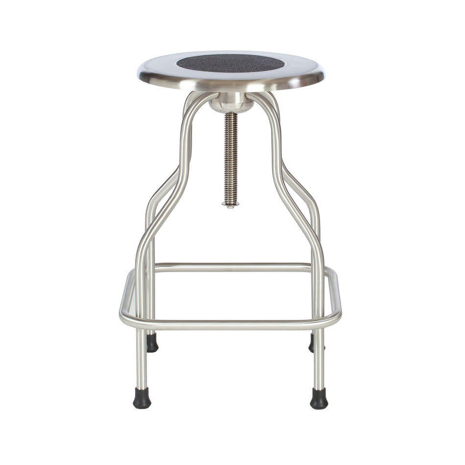 Umf Medical Stools - Revolving Stainless Steel Series Without Backrest, Seat Height 25" - 31", Non-Corrosive Model