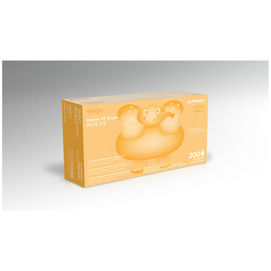 Ventyv Nitrile Powder Free Exam Glove Plus 3.5 (Elephant) - 200/BX