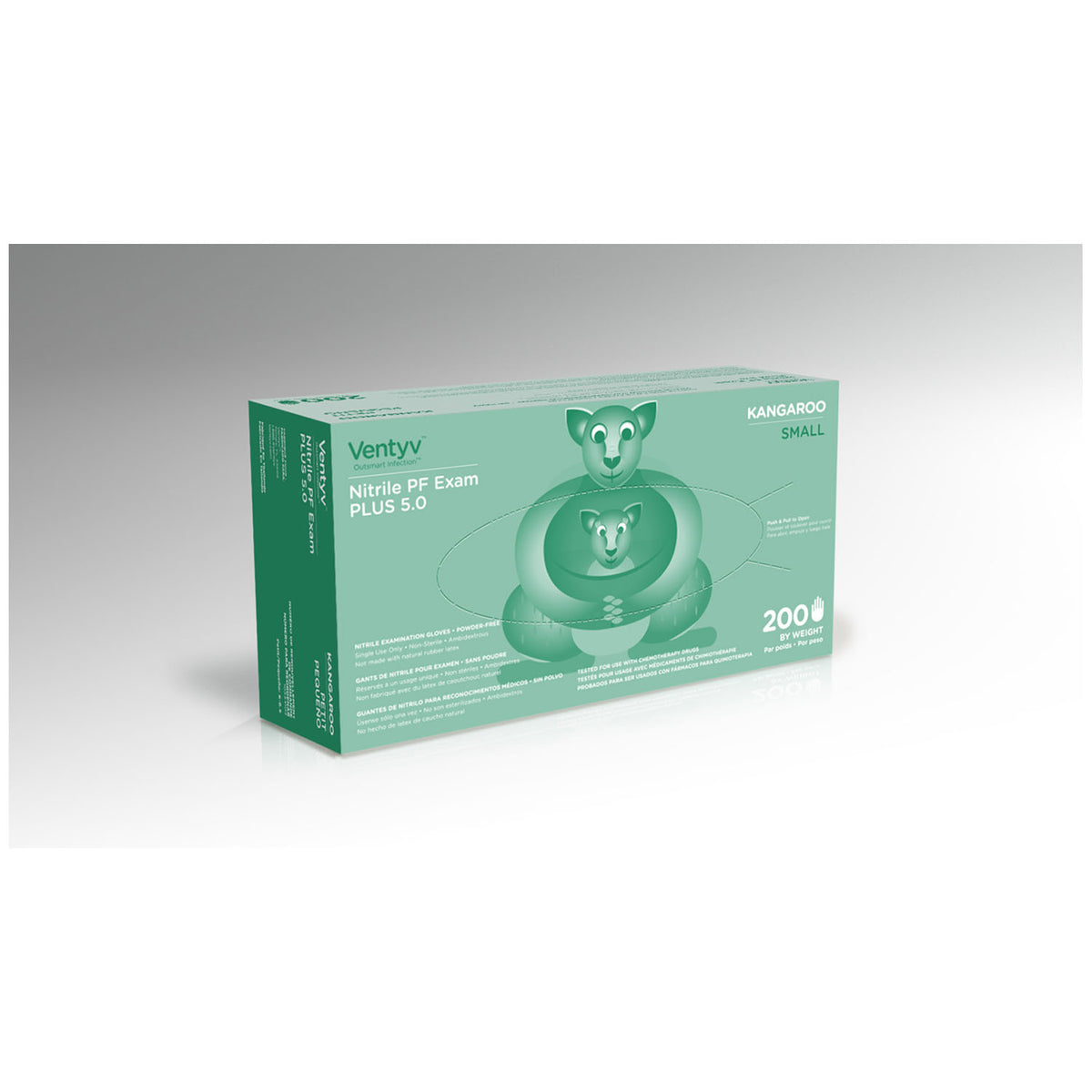 Ventyv Nitrile Powder Free Exam Glove Plus 5.0 (Kangaroo) - 200/BX