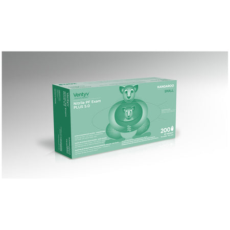 Ventyv Nitrile Powder Free Exam Glove Plus 5.0 (Kangaroo) - 200/BX
