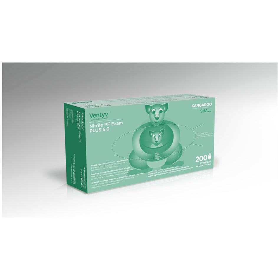 Ventyv Nitrile Powder Free Exam Glove Plus 5.0 (Kangaroo) - 200/BX