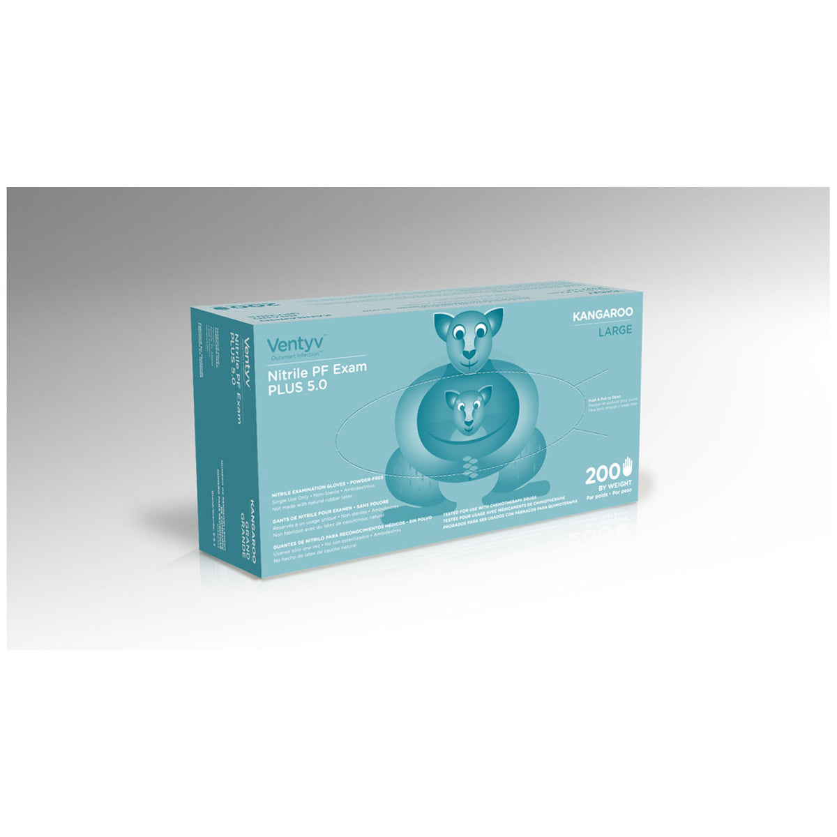 Ventyv Nitrile Powder Free Exam Glove Plus 5.0 (Kangaroo) - 200/BX – image 4