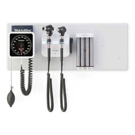 Welch Allyn Panoptictm Ophthalmoscope & Macroviewtm Otoscope Combo - GS777 Integrated Wall System with BP and iExaminer