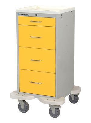Lakeside Mini Towers - Breakaway Lock (5 Drawer, Solid Red)